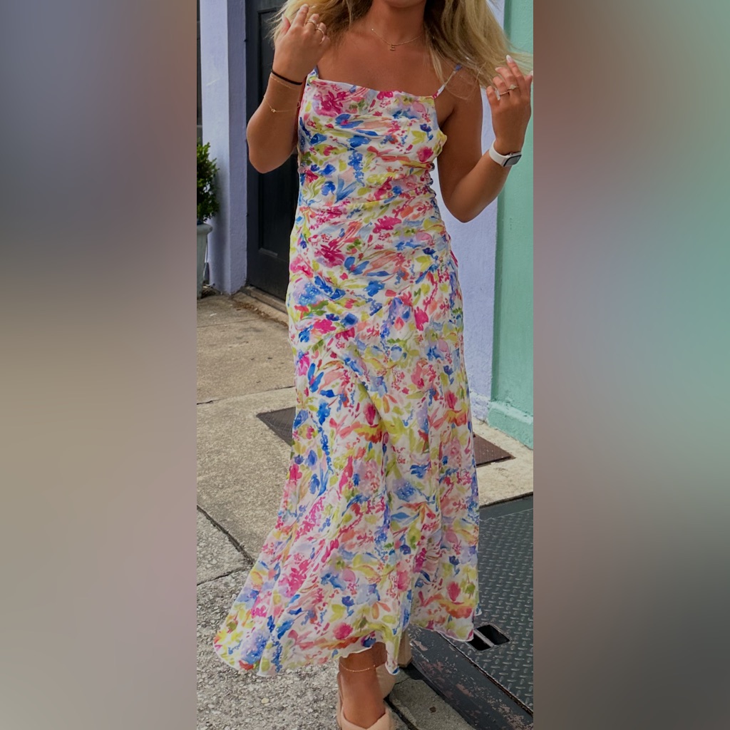 Abercrombie & Fitch Floral Maxi Dress - Pink, Blue, Green
